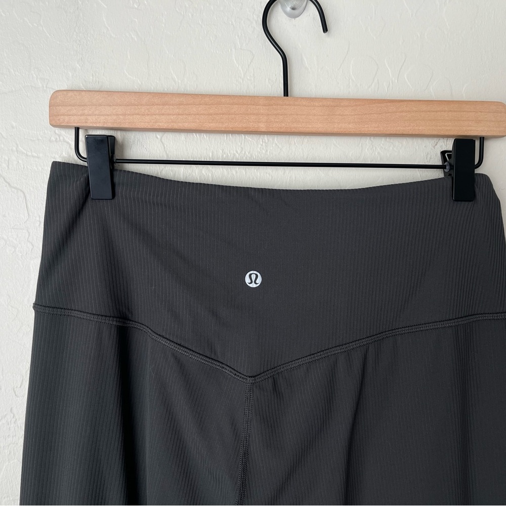 Lululemon Align Ribbed High-Rise Wide-Leg Pant Graphite Grey 8 - Picture 8 of 11